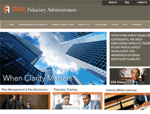 Tablet Screenshot of erisafiduciaryadministrators.com